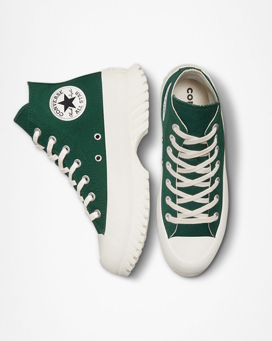 Zapatillas Altas Converse Chuck Taylor All Star Lugged 2.0 Hombre Verde Negras | PE W0L87E